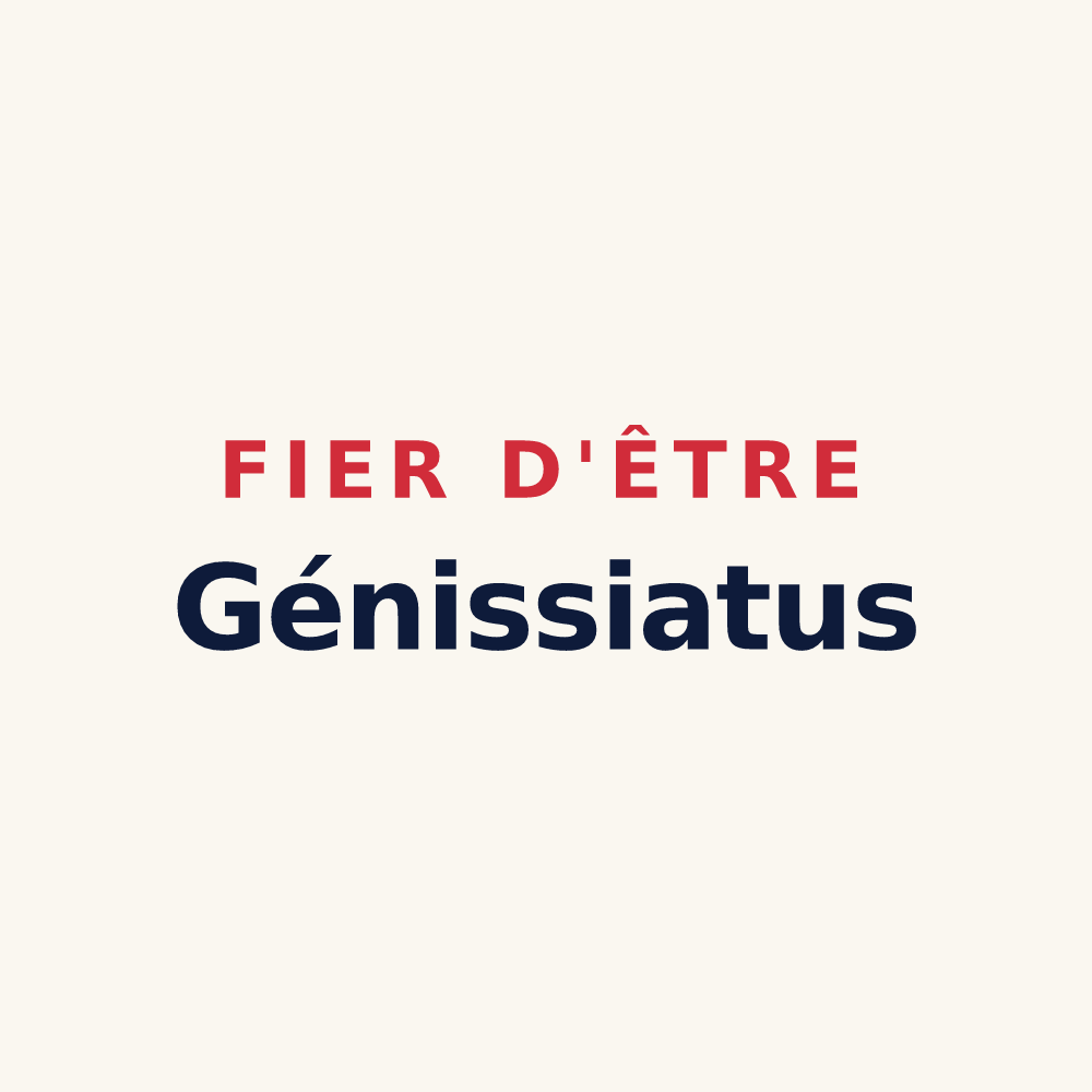Tasse « Fier d'être Génissiatus » — design pour Injoux-Génissiat