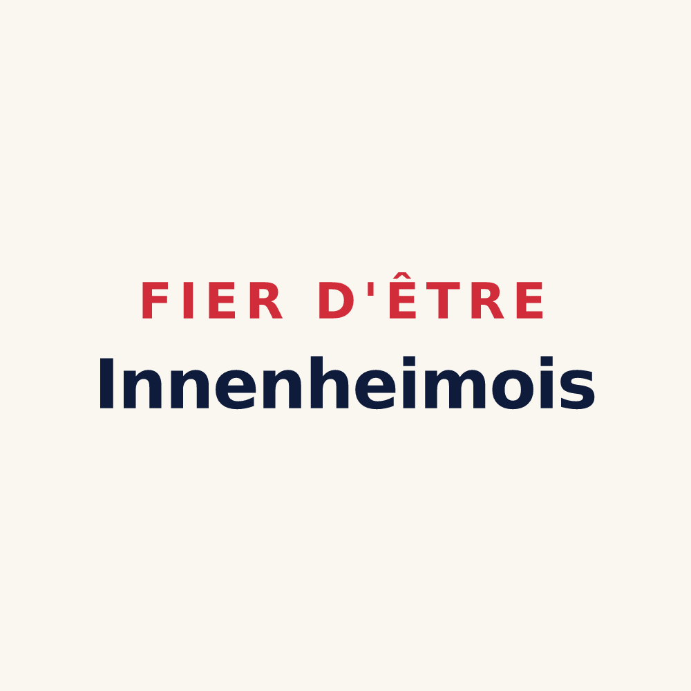 Tasse « Fier d'être Innenheimois » — design pour Innenheim