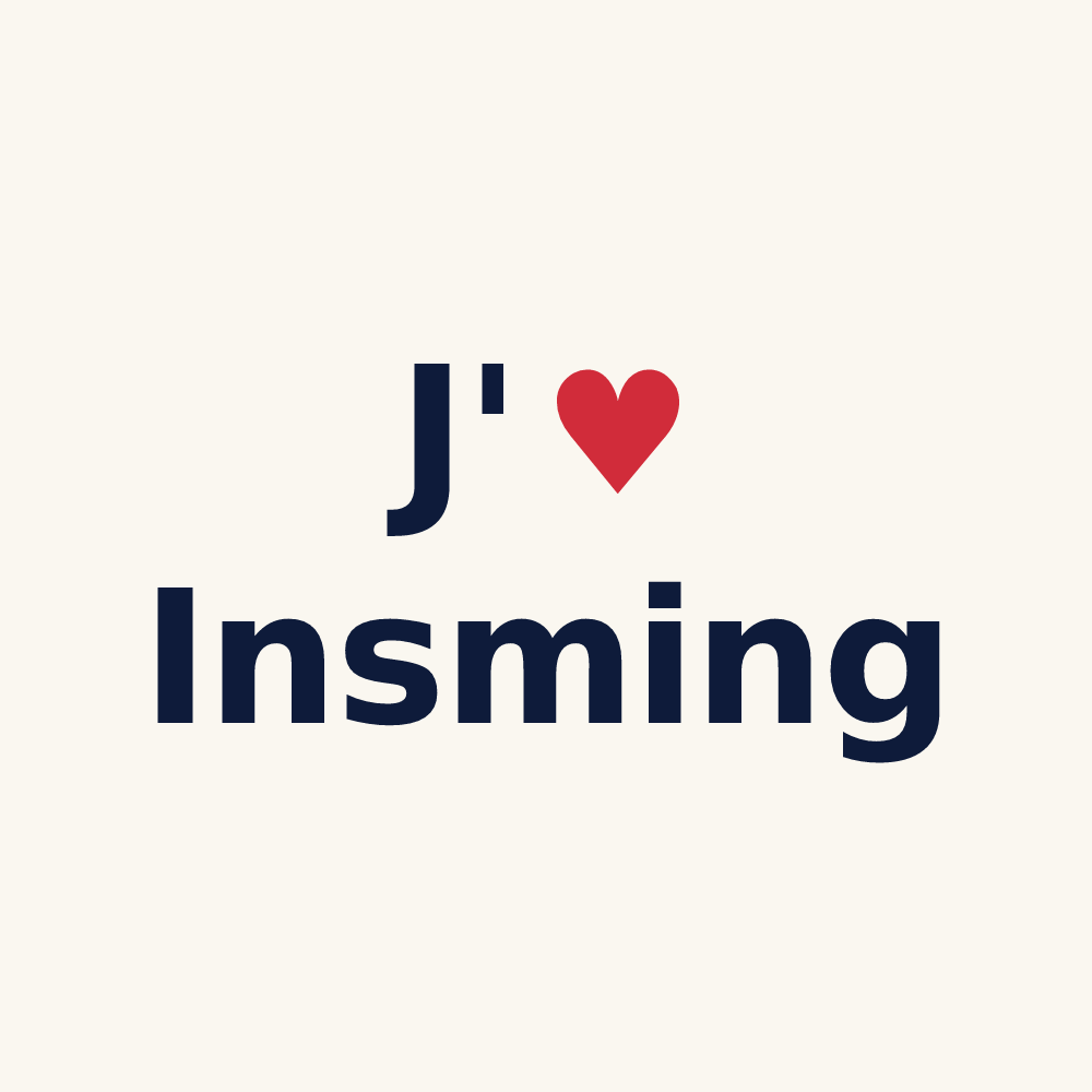Tasse personnalisée Insming — design J'aime Insming