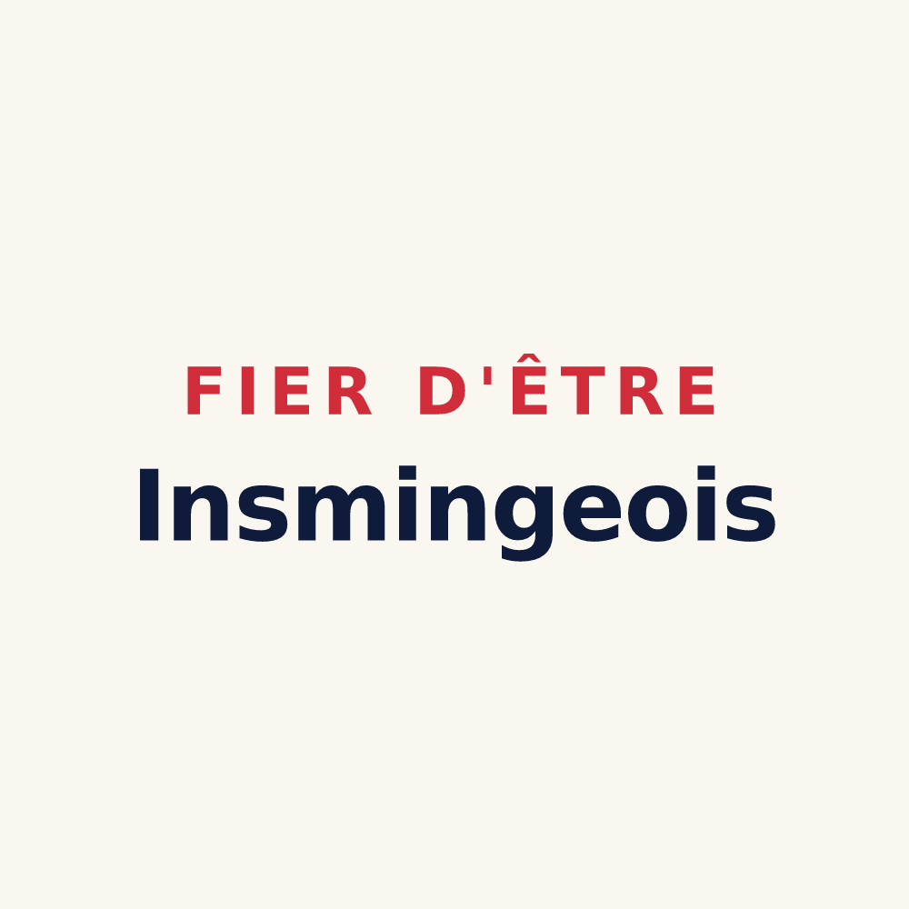 Tasse « Fier d'être Insmingeois » — design pour Insming