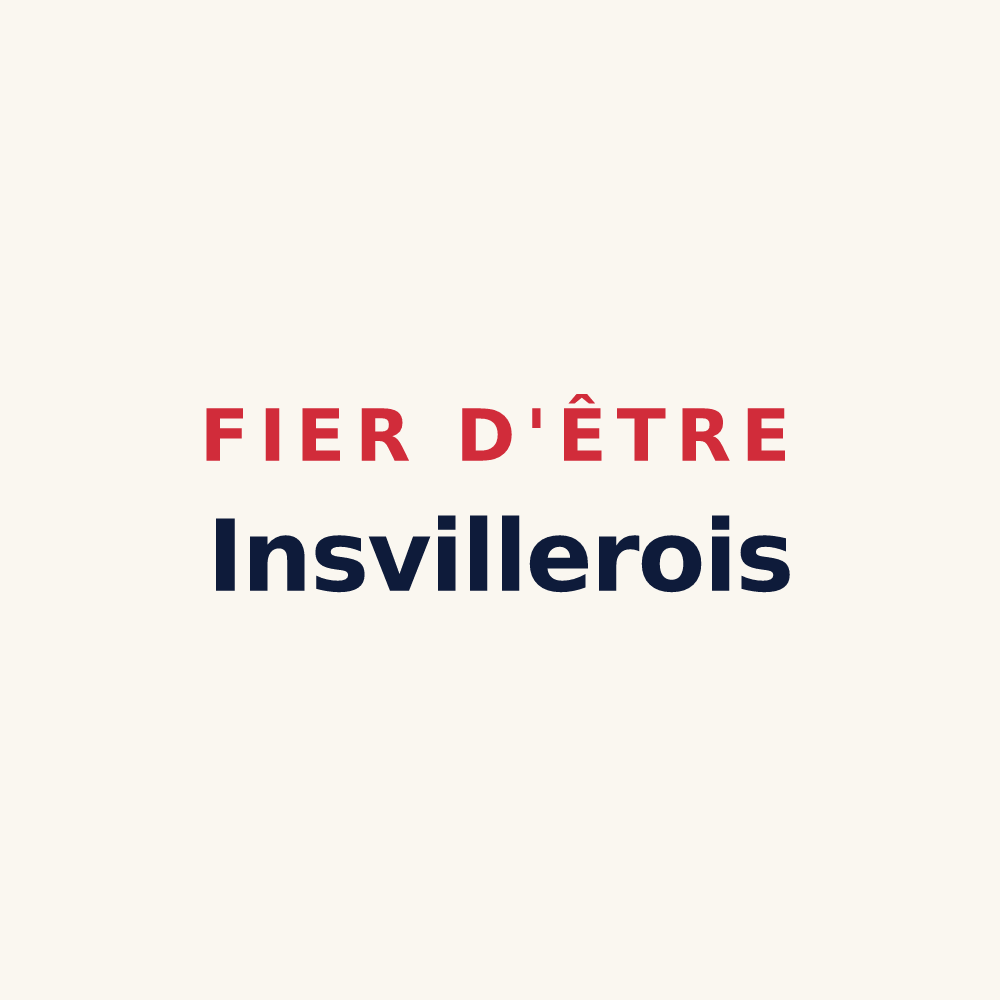 Tasse « Fier d'être Insvillerois » — design pour Insviller