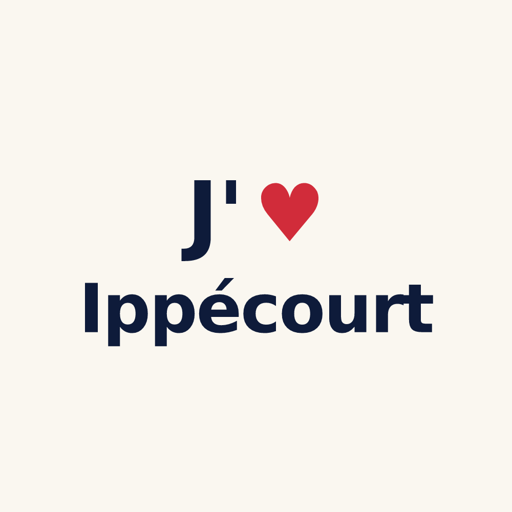Tasse personnalisée Ippécourt — design J'aime Ippécourt