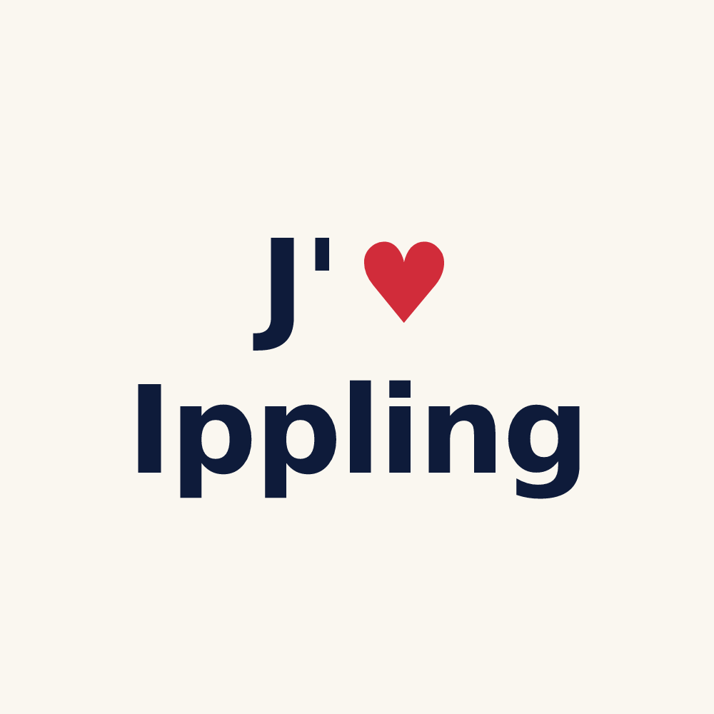 Tasse personnalisée Ippling — design J'aime Ippling