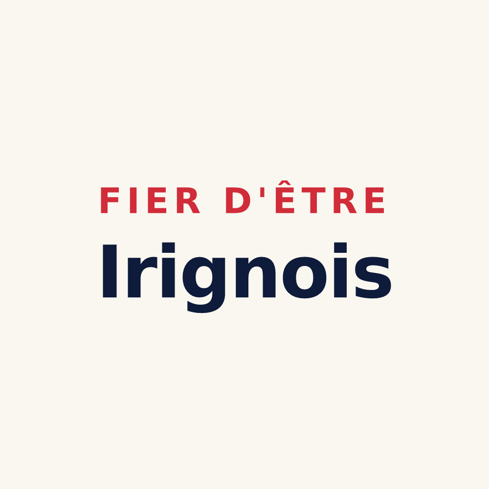 Tasse « Fier d'être Irignois » — design pour Irigny