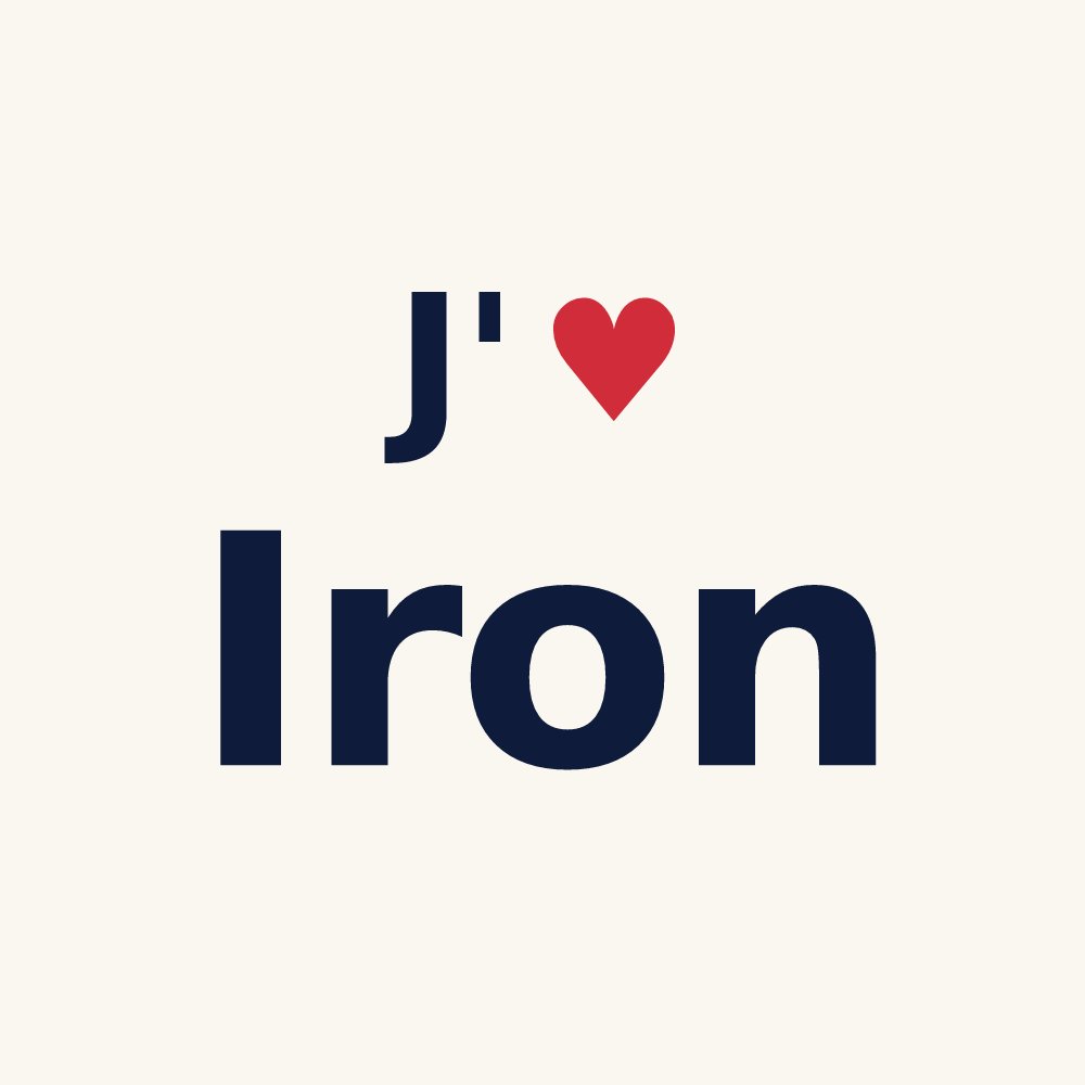 Tasse personnalisée Iron — design J'aime Iron