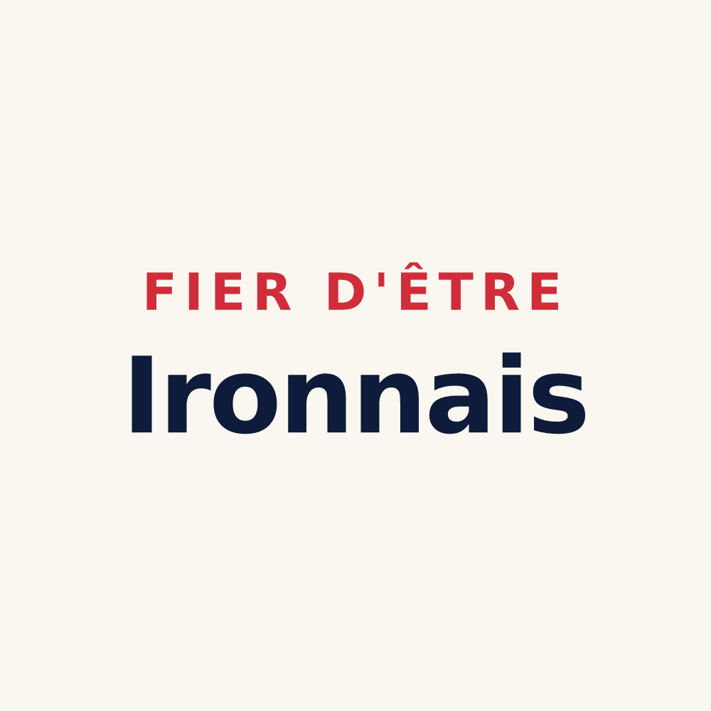 Tasse « Fier d'être Ironnais » — design pour Iron