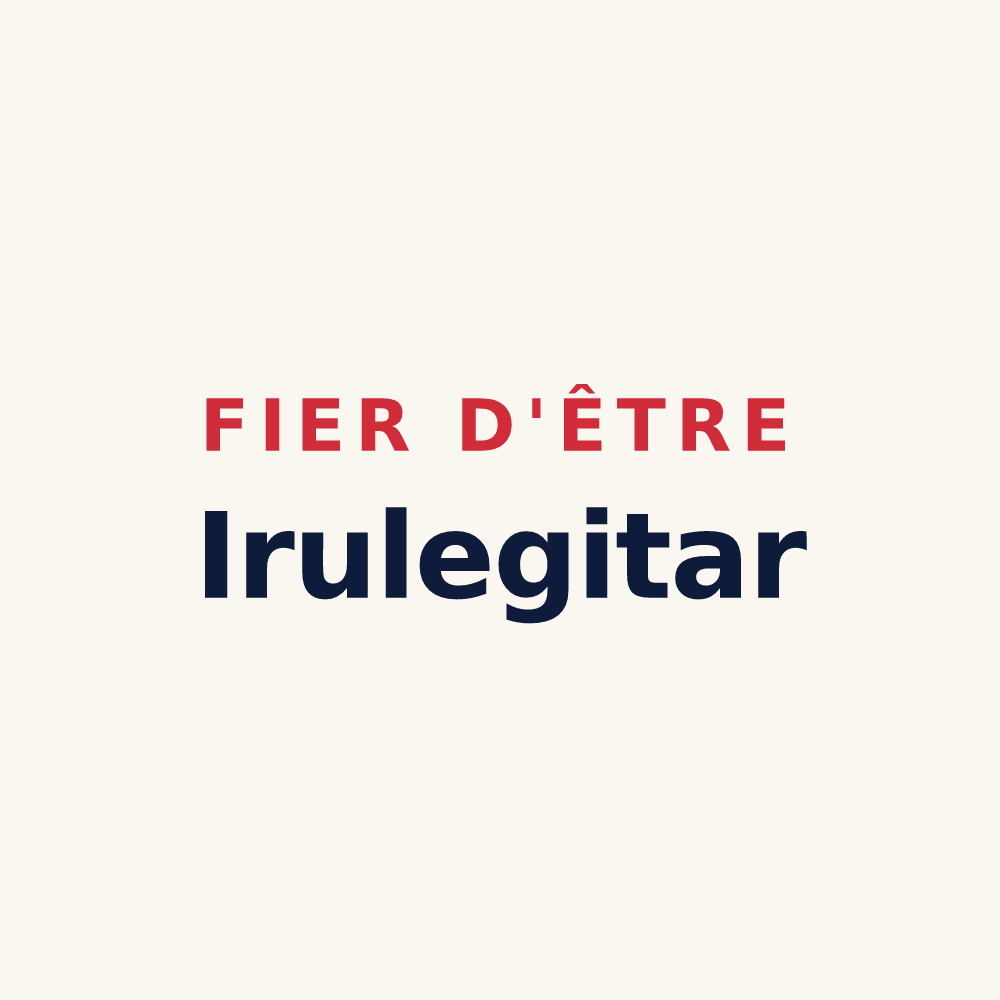 Tasse « Fier d'être Irulegitar » — design pour Irouléguy