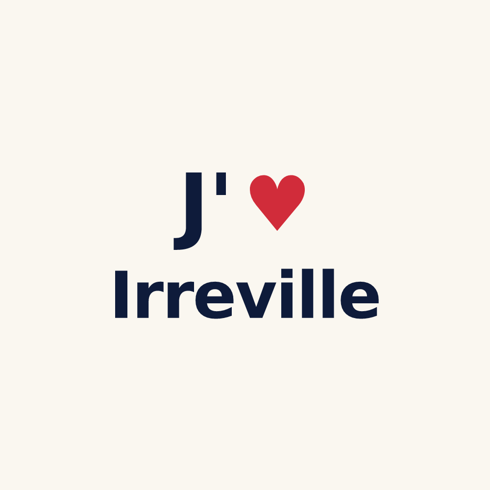 Tasse personnalisée Irreville — design J'aime Irreville