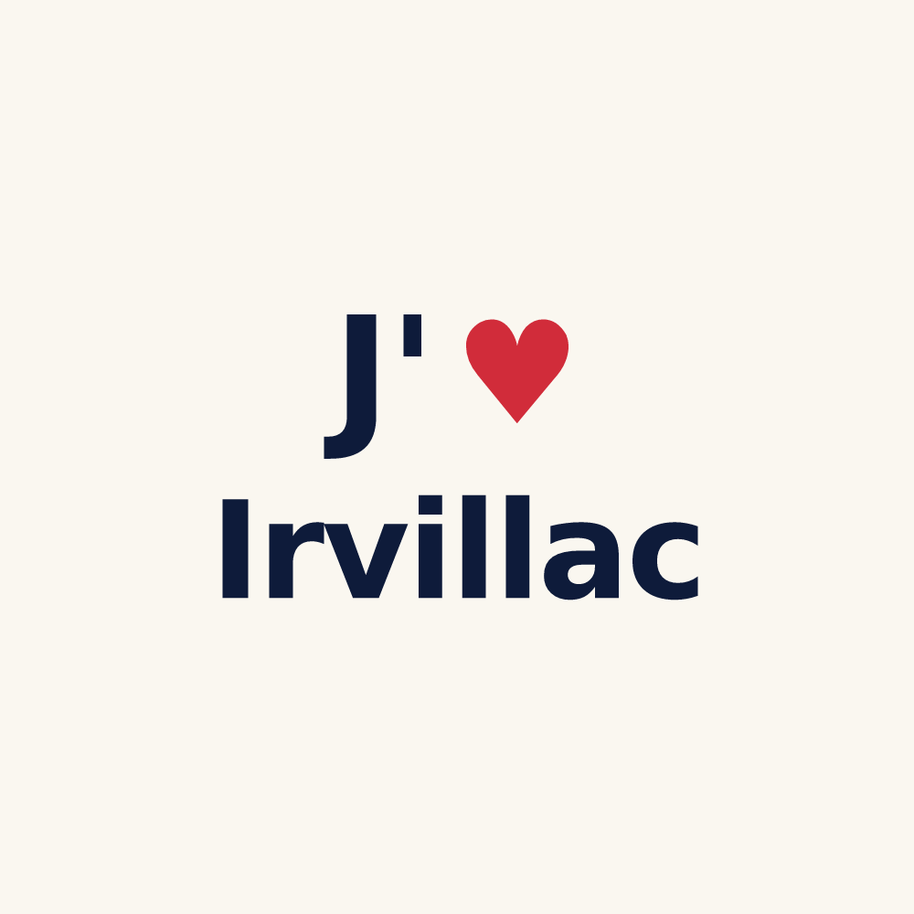 Tasse personnalisée Irvillac — design J'aime Irvillac