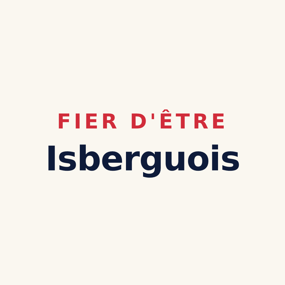 Tasse « Fier d'être Isberguois » — design pour Isbergues