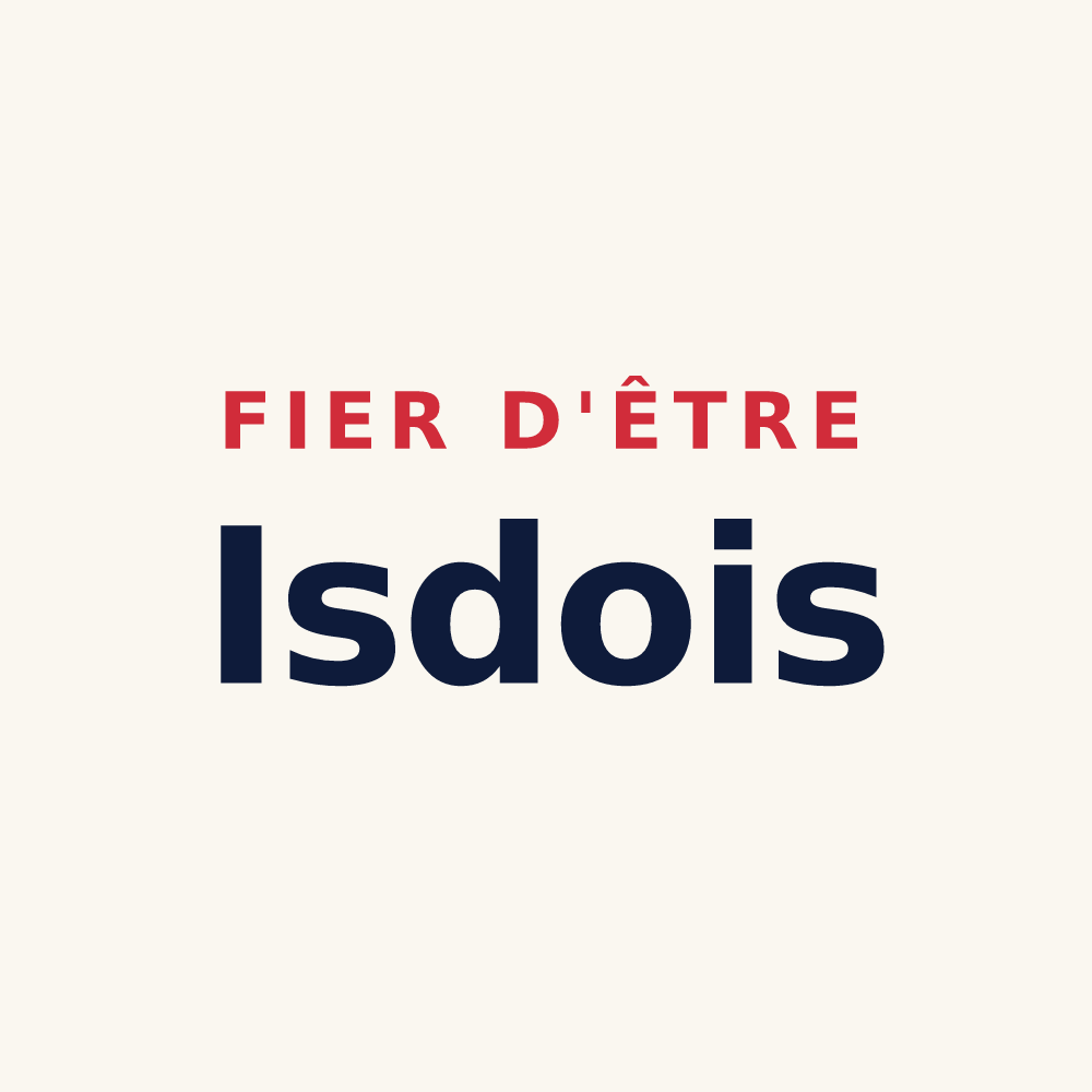 Tasse « Fier d'être Isdois » — design pour Isdes