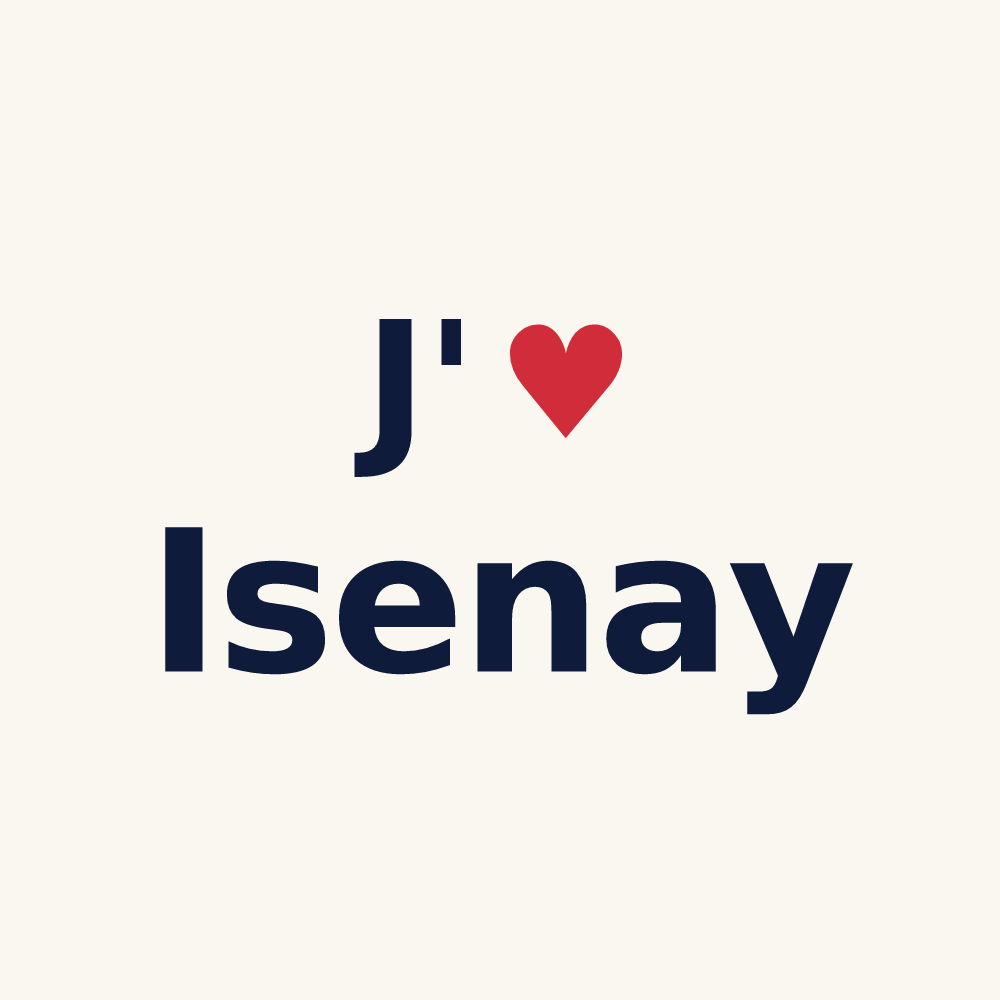 Tasse personnalisée Isenay — design J'aime Isenay