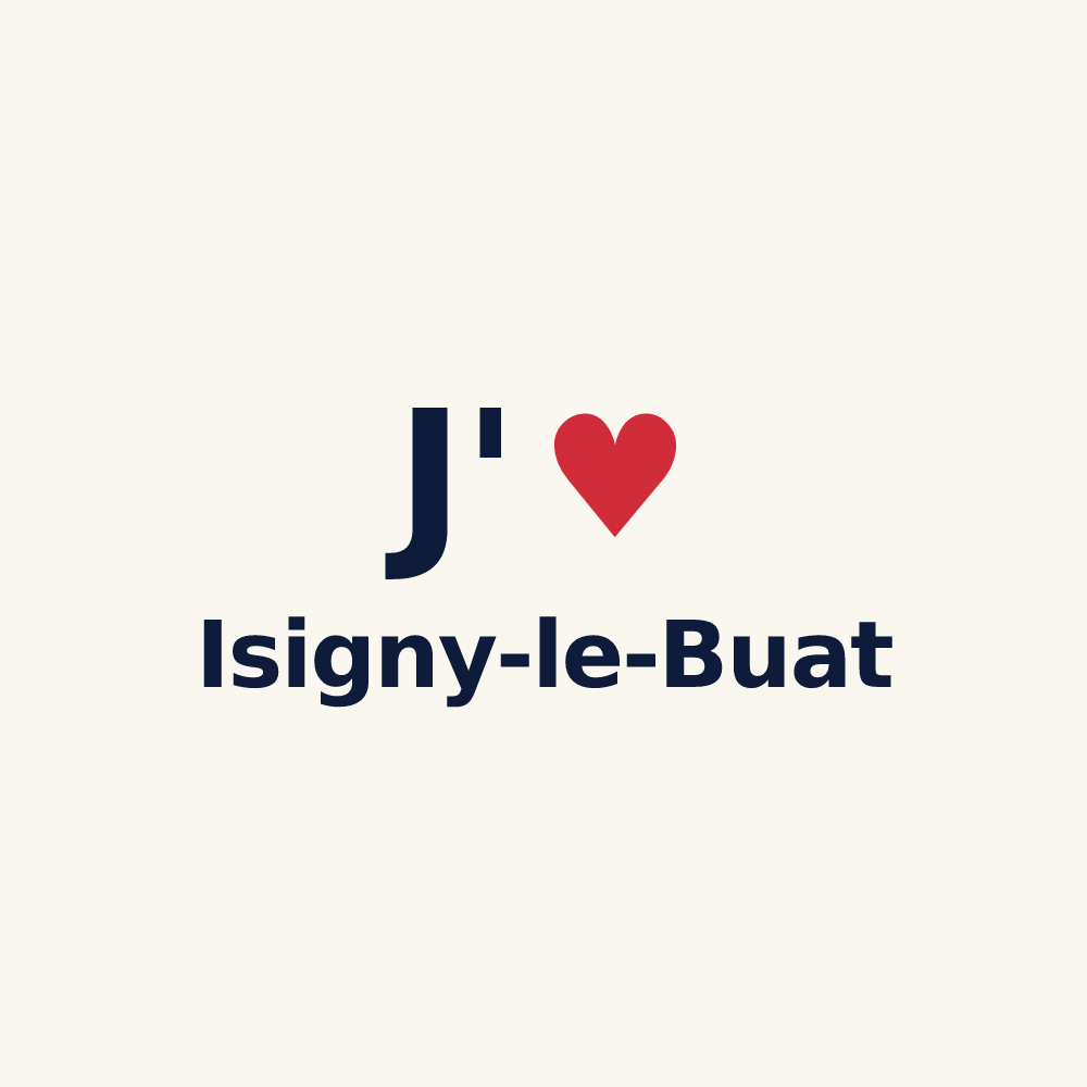 Tasse personnalisée Isigny-le-Buat — design J'aime Isigny-le-Buat