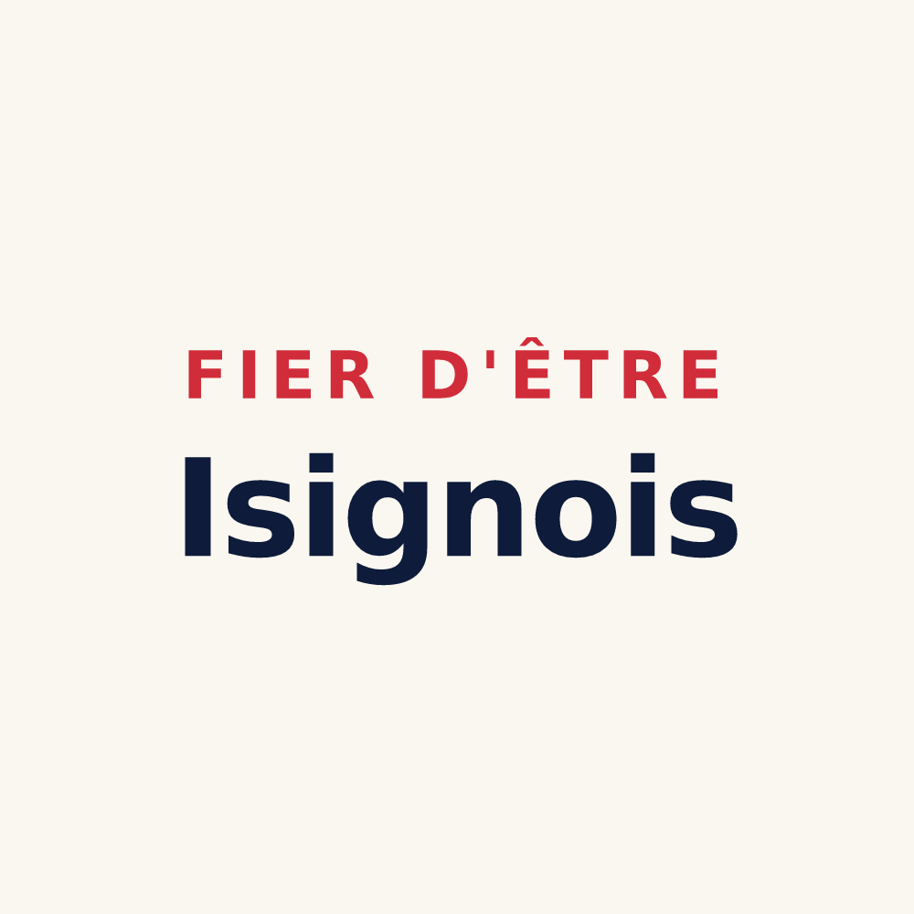 Tasse « Fier d'être Isignois » — design pour Isigny-le-Buat