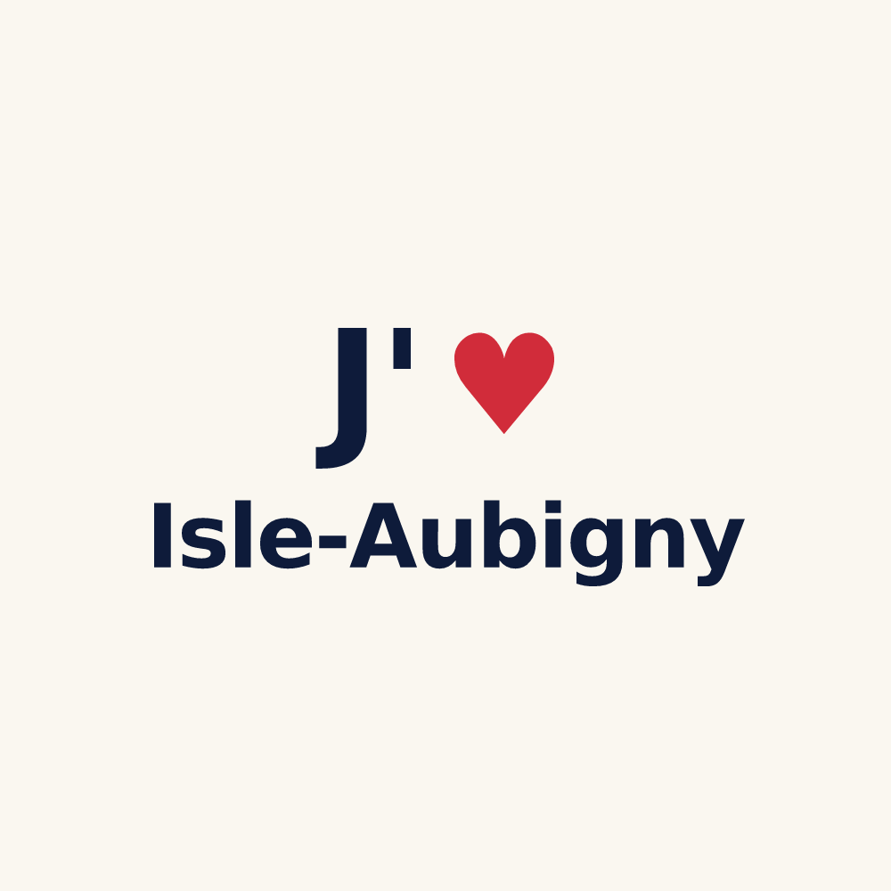 Tasse personnalisée Isle-Aubigny — design J'aime Isle-Aubigny