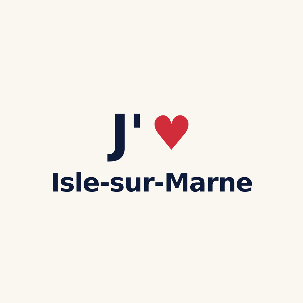 Tasse personnalisée Isle-sur-Marne — design J'aime Isle-sur-Marne