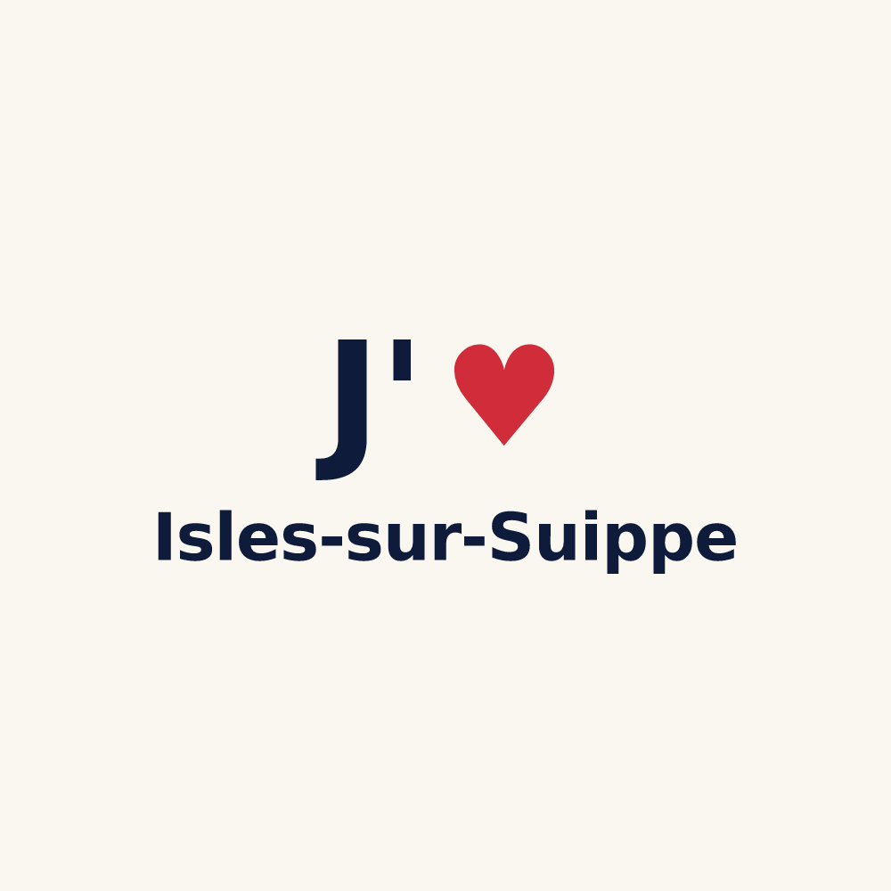 Tasse personnalisée Isles-sur-Suippe — design J'aime Isles-sur-Suippe