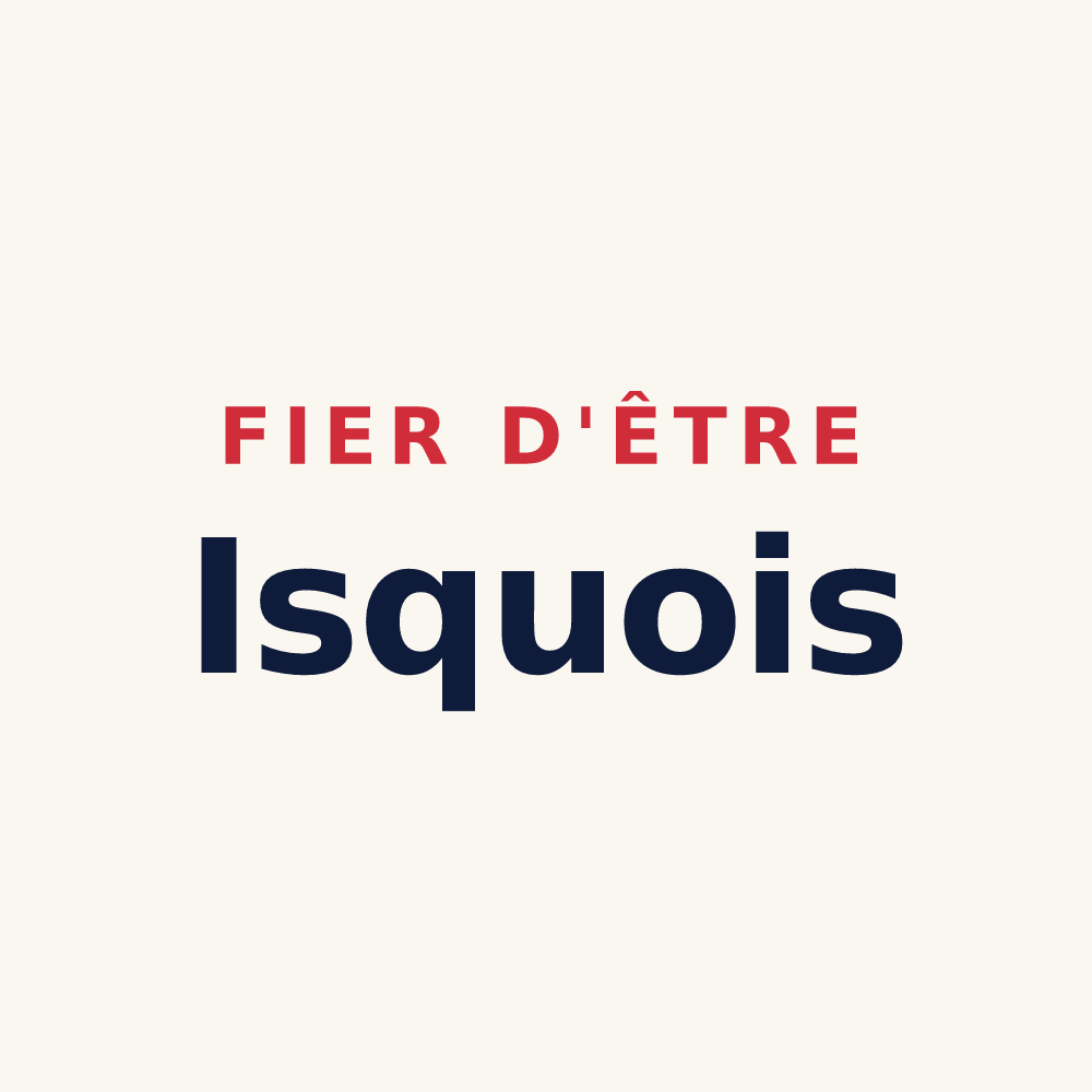 Tasse « Fier d'être Isquois » — design pour Isques