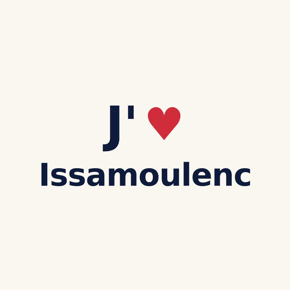 Tasse personnalisée Issamoulenc — design J'aime Issamoulenc