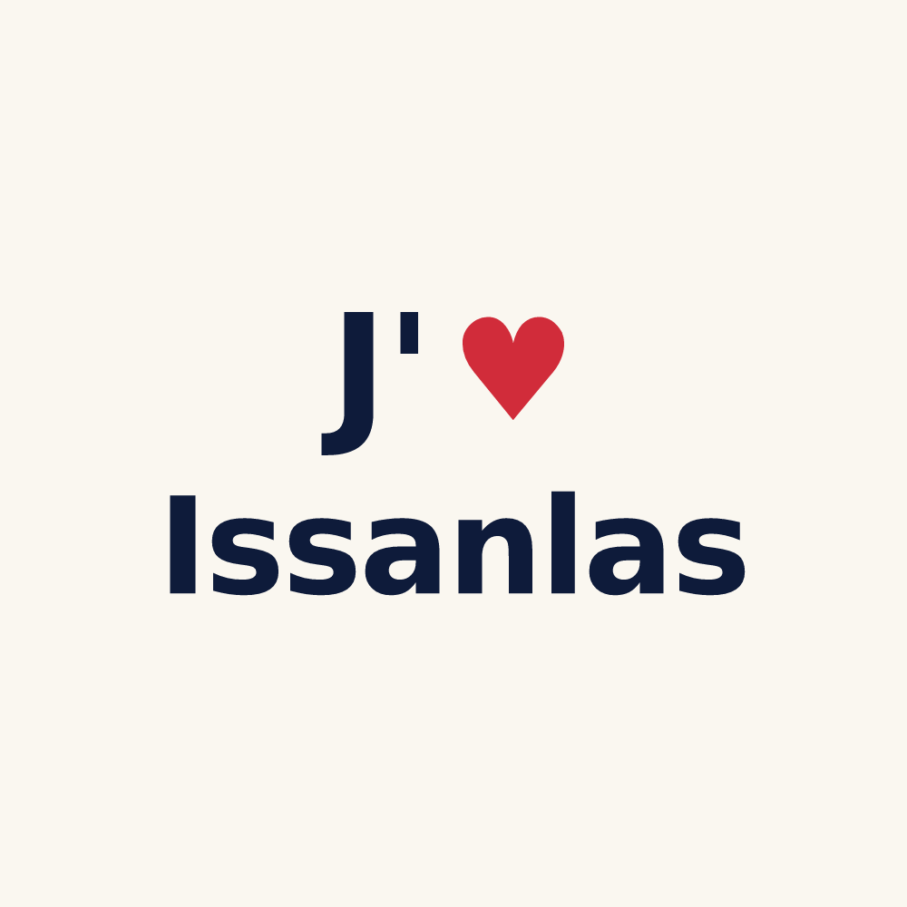 Tasse personnalisée Issanlas — design J'aime Issanlas