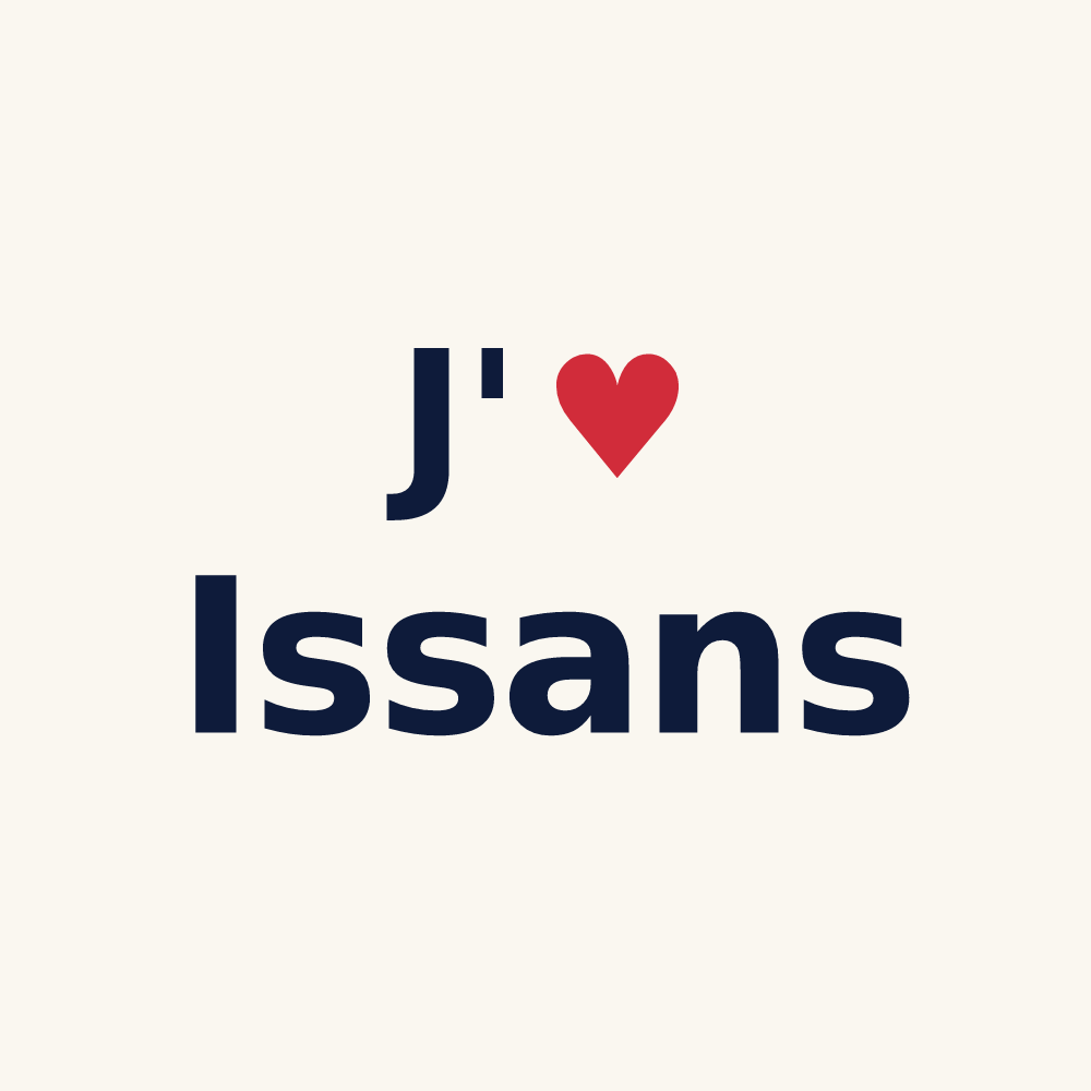 Tasse personnalisée Issans — design J'aime Issans