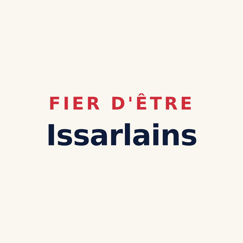 Tasse « Fier d'être Issarlains » — design pour Issarlès