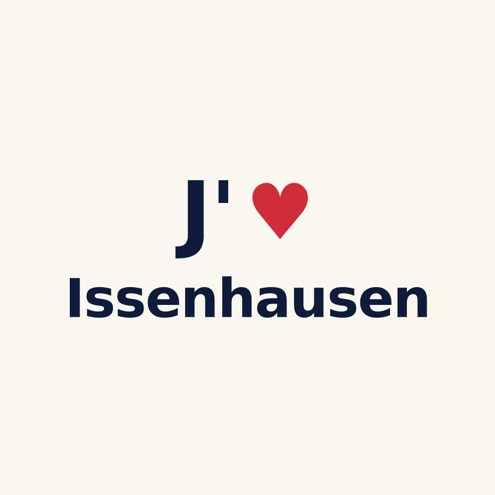 Tasse personnalisée Issenhausen — design J'aime Issenhausen