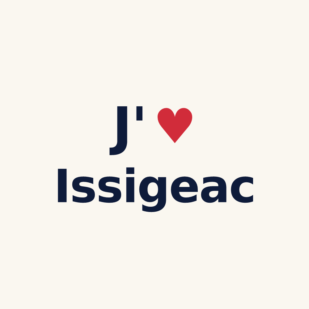Tasse personnalisée Issigeac — design J'aime Issigeac