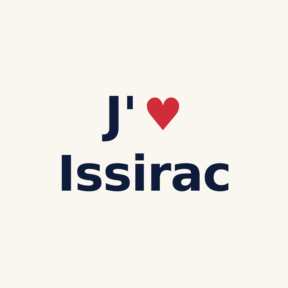 Tasse personnalisée Issirac — design J'aime Issirac