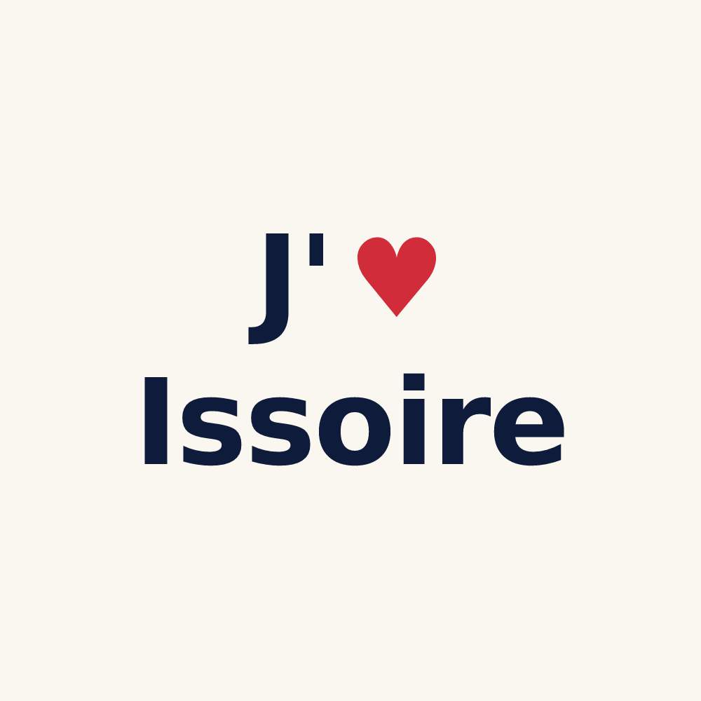 Tasse personnalisée Issoire — design J'aime Issoire