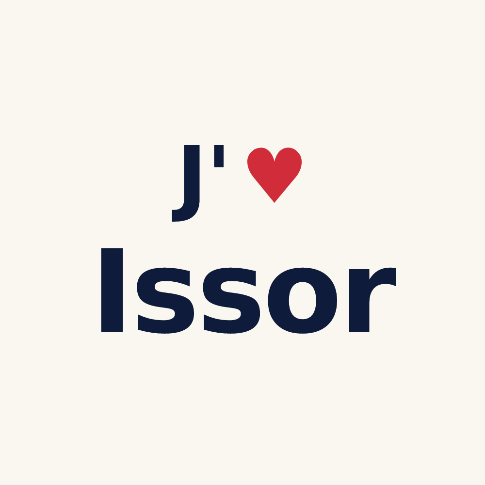 Tasse personnalisée Issor — design J'aime Issor