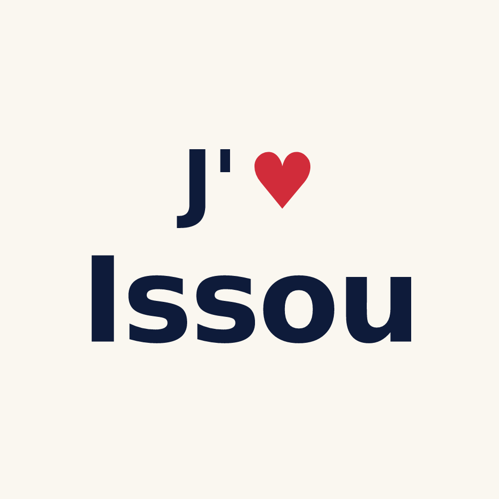 Tasse personnalisée Issou — design J'aime Issou