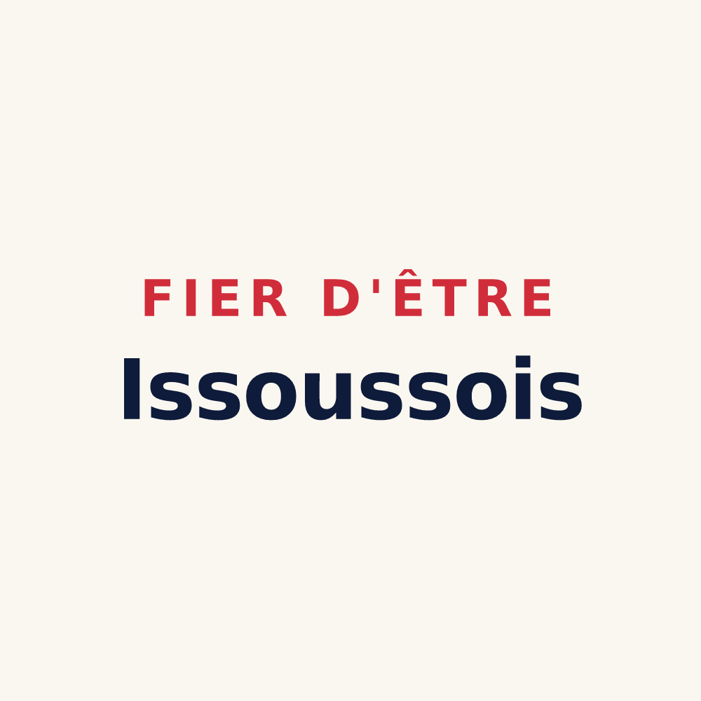 Tasse « Fier d'être Issoussois » — design pour Issou