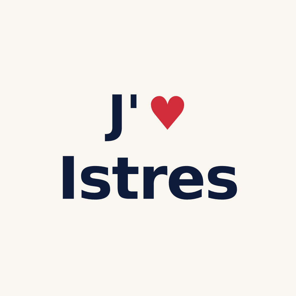 Tasse personnalisée Istres — design J'aime Istres
