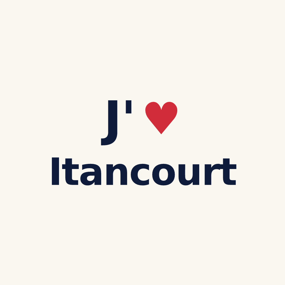 Tasse personnalisée Itancourt — design J'aime Itancourt