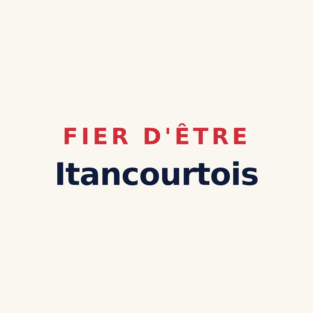 Tasse « Fier d'être Itancourtois » — design pour Itancourt