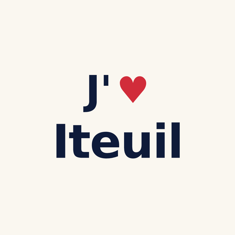 Tasse personnalisée Iteuil — design J'aime Iteuil