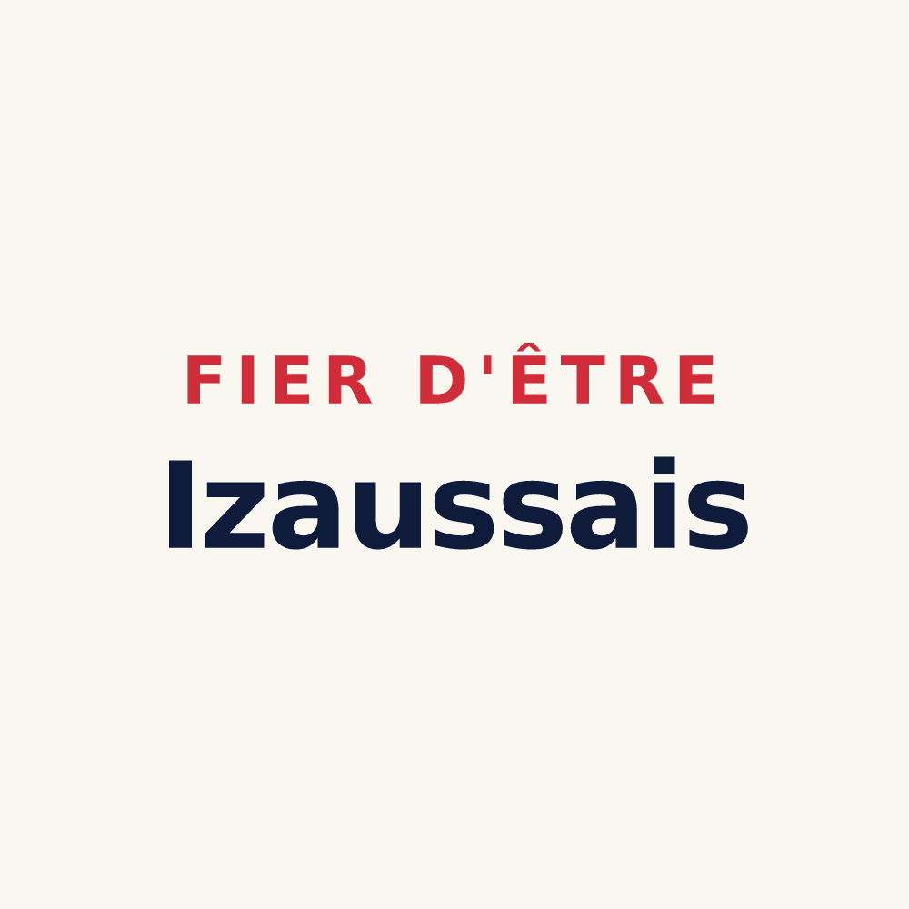 Tasse « Fier d'être Izaussais » — design pour Izaux
