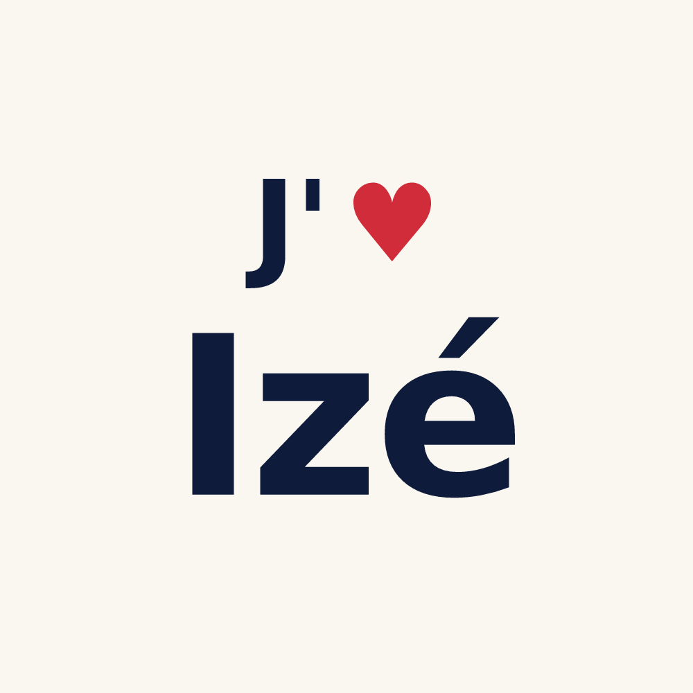 Tasse personnalisée Izé — design J'aime Izé