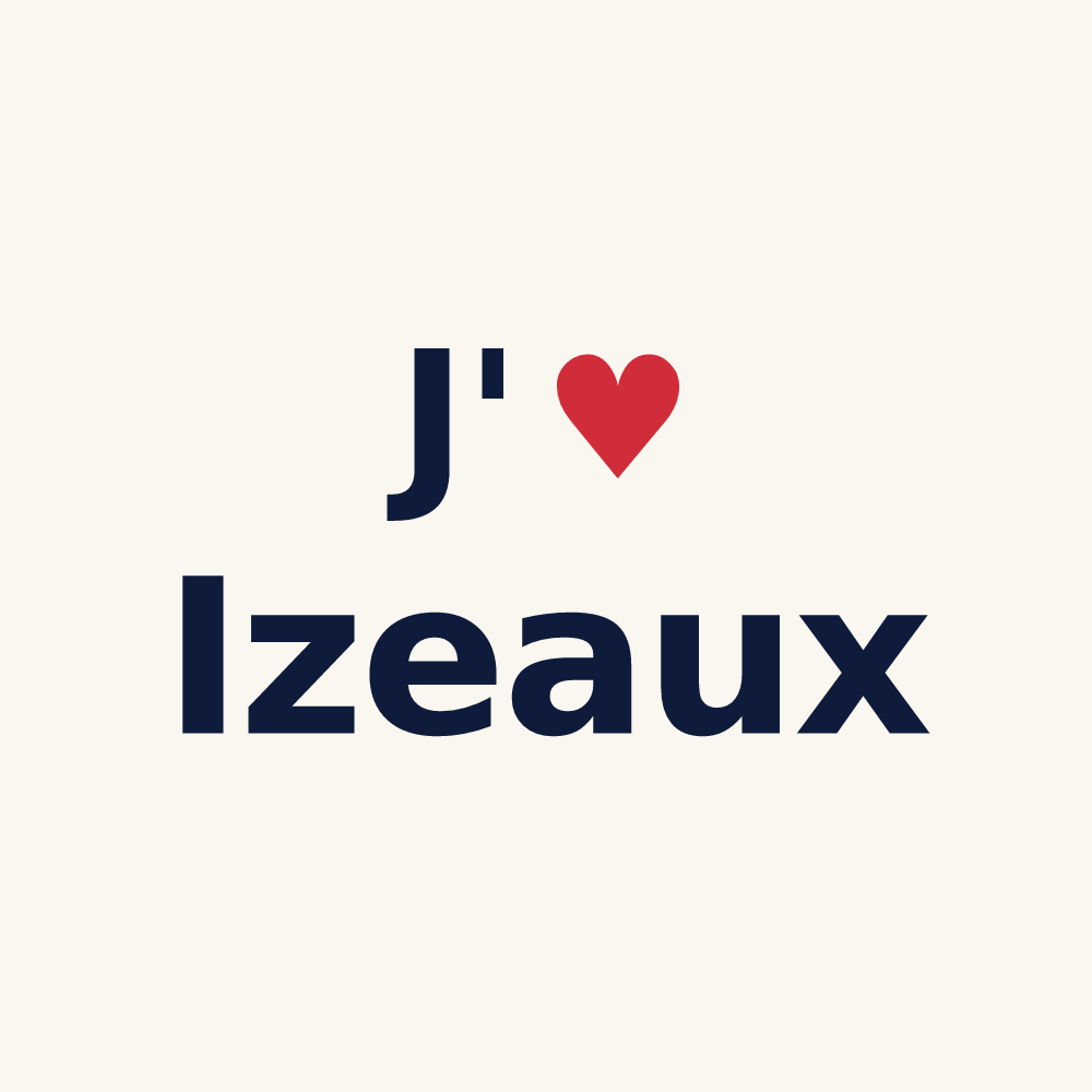 Tasse personnalisée Izeaux — design J'aime Izeaux