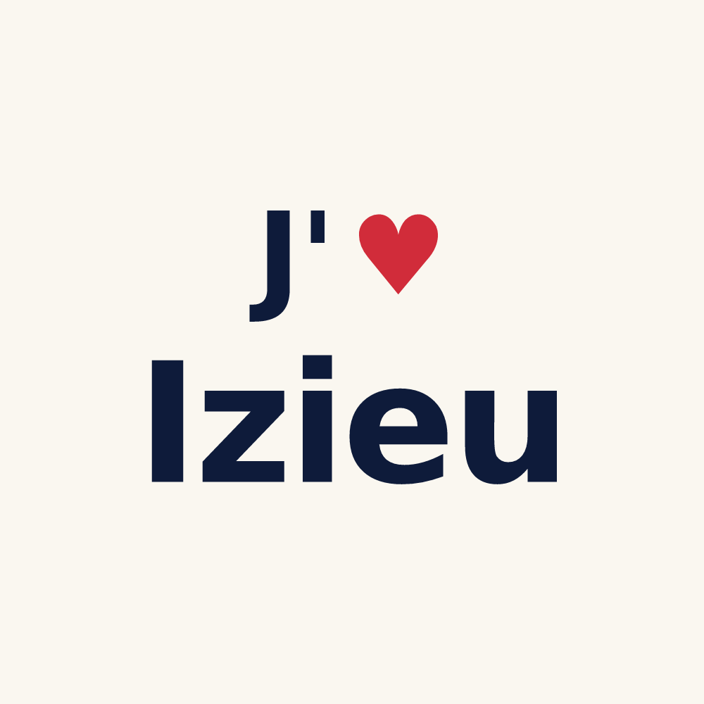Tasse personnalisée Izieu — design J'aime Izieu