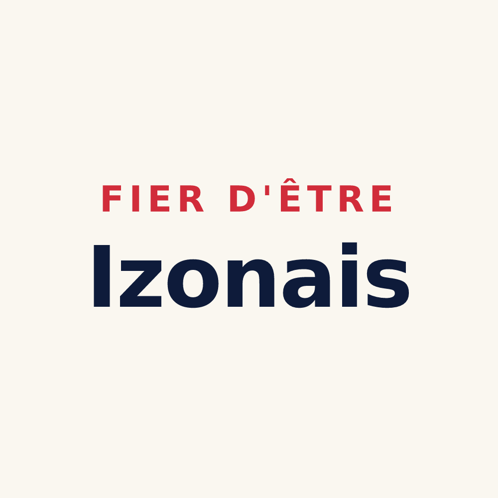 Tasse « Fier d'être Izonais » — design pour Izon-la-Bruisse