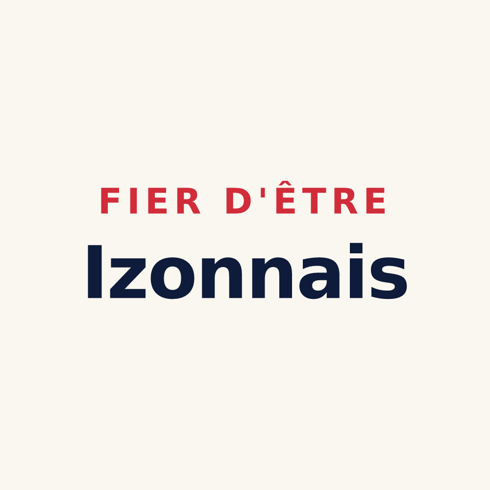 Tasse « Fier d'être Izonnais » — design pour Izon