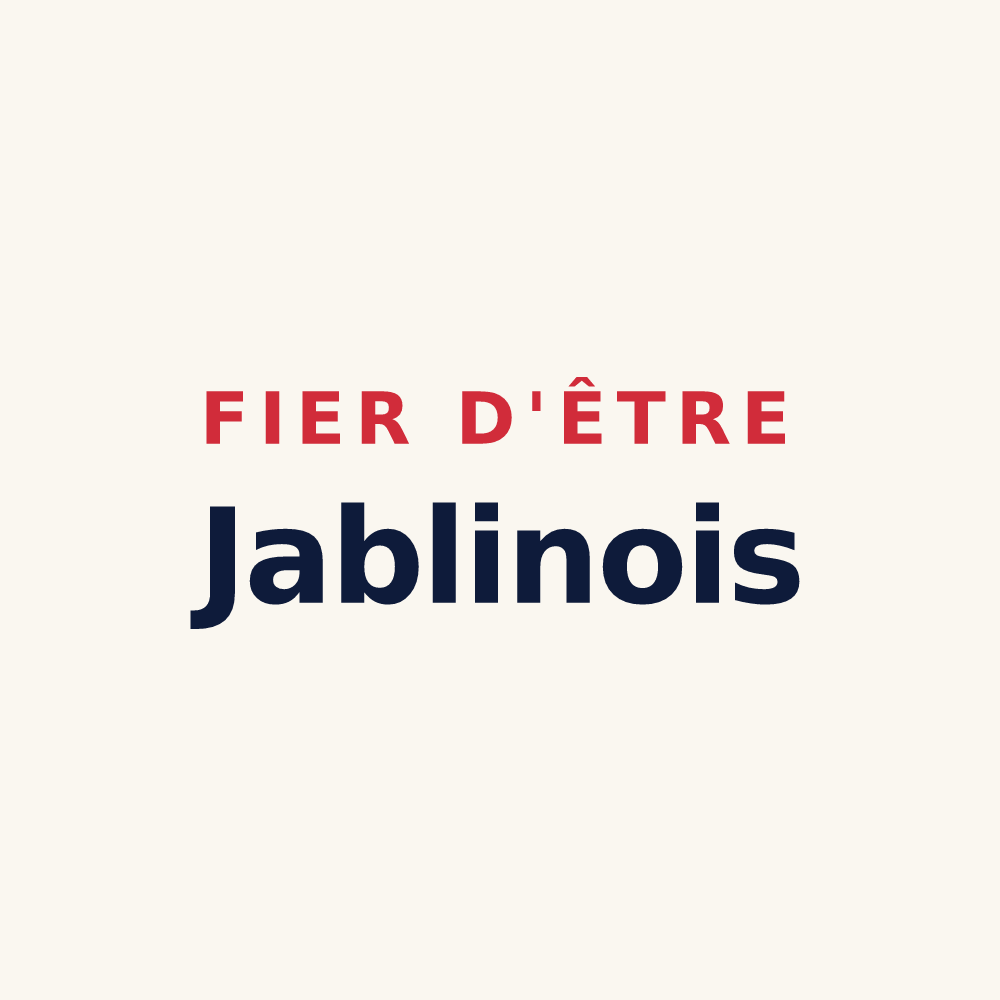 Tasse « Fier d'être Jablinois » — design pour Jablines