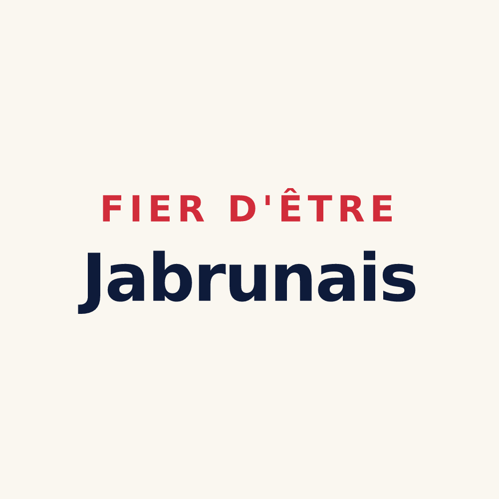 Tasse « Fier d'être Jabrunais » — design pour Jabrun