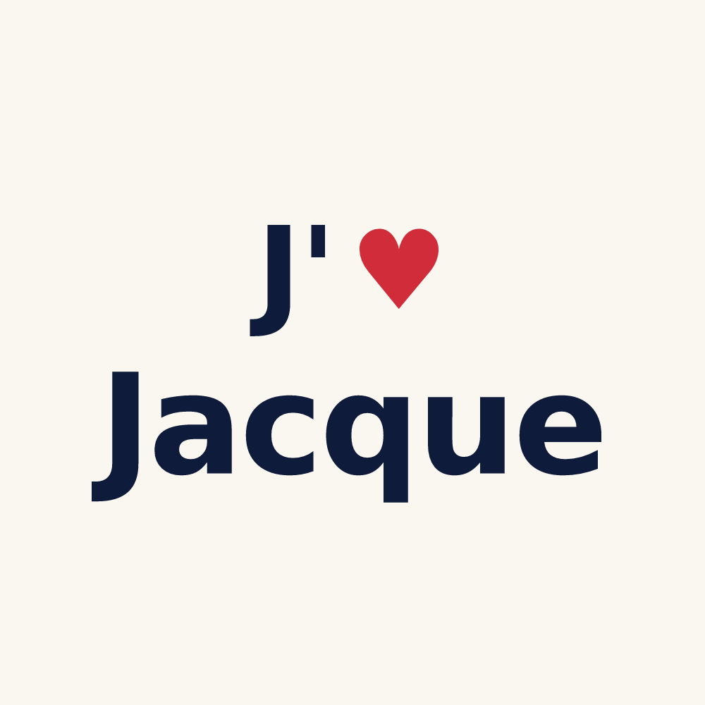 Tasse personnalisée Jacque — design J'aime Jacque