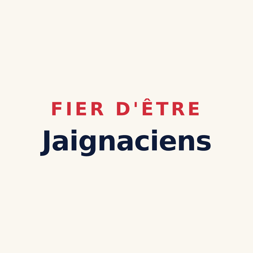 Tasse « Fier d'être Jaignaciens » — design pour Jaignes