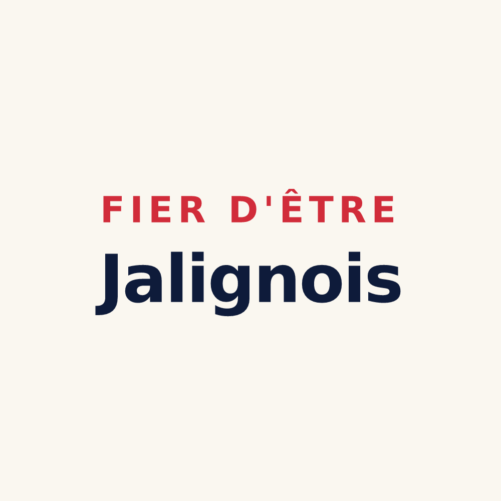 Tasse « Fier d'être Jalignois » — design pour Jaligny-sur-Besbre