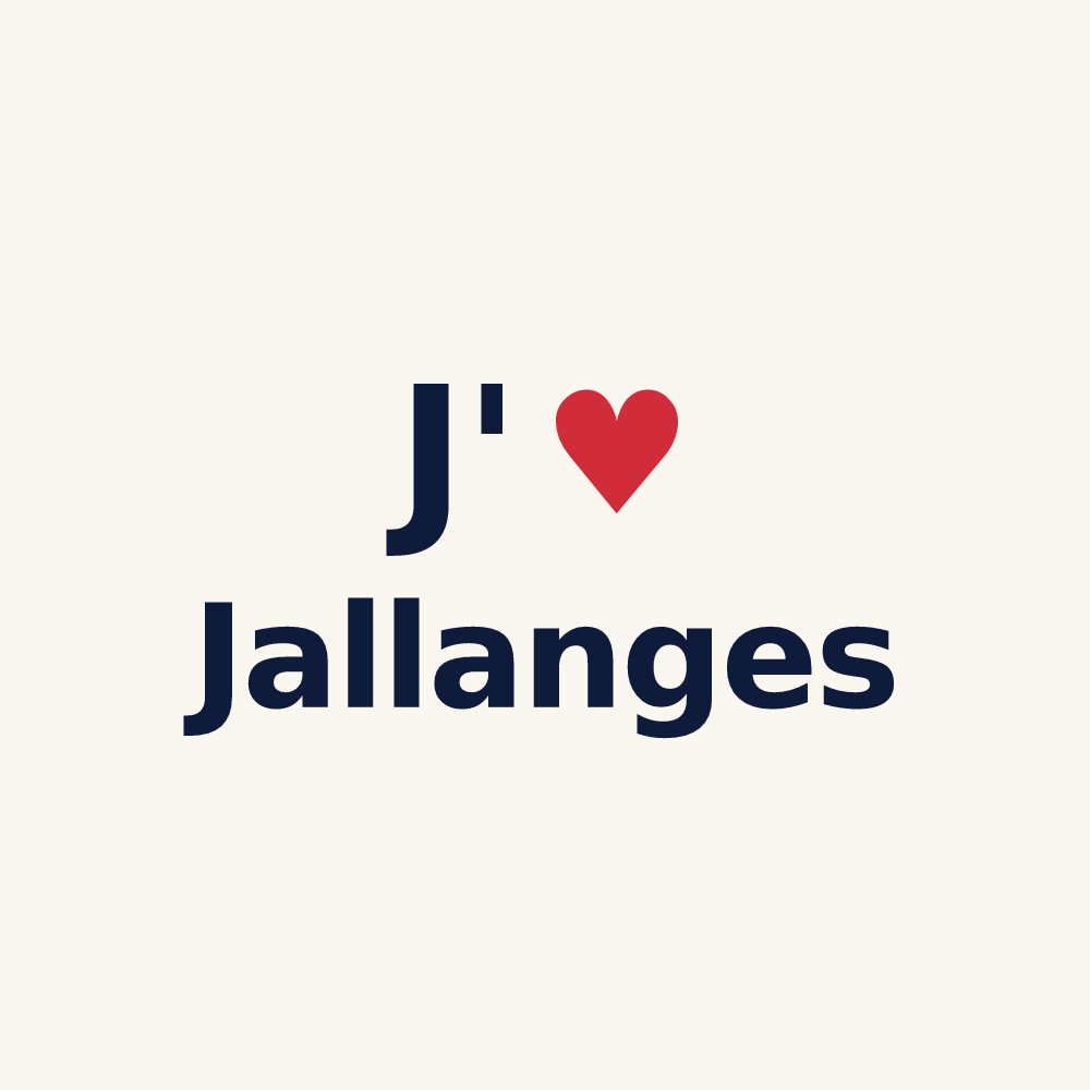 Tasse personnalisée Jallanges — design J'aime Jallanges