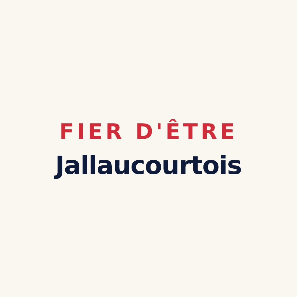 Tasse « Fier d'être Jallaucourtois » — design pour Jallaucourt